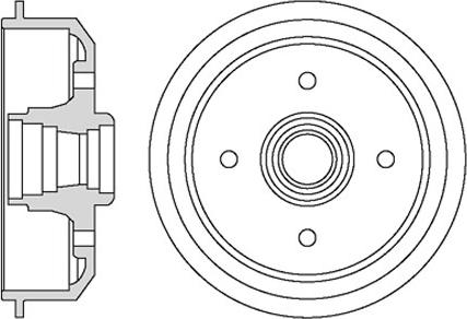 Motaquip VBD606 - Тормозной барабан autospares.lv