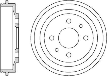 Motaquip VBD602 - Тормозной барабан autospares.lv