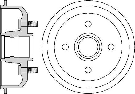 Motaquip VBD637 - Тормозной барабан autospares.lv