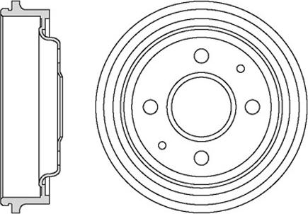 Motaquip VBD674 - Тормозной барабан autospares.lv