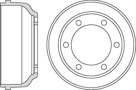 Motaquip VBD678 - Тормозной барабан autospares.lv