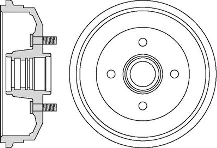 Motaquip VBD672 - Тормозной барабан autospares.lv