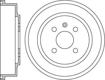 Motaquip VBD22 - Тормозной барабан autospares.lv