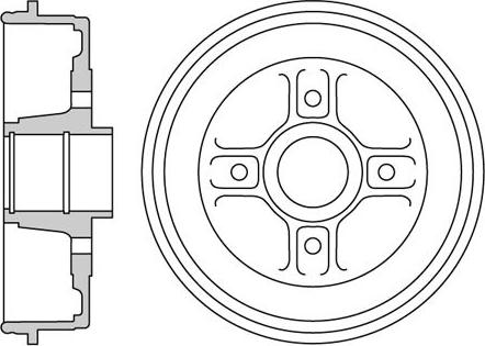 Motaquip VBE691 - Тормозной барабан autospares.lv