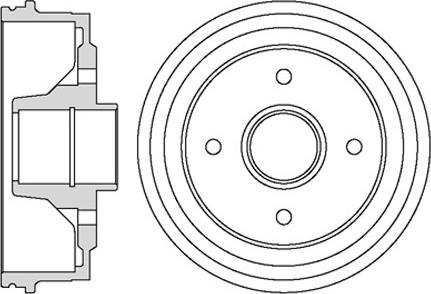 Motaquip VBE649 - Тормозной барабан autospares.lv