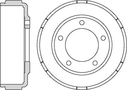 Motaquip VBE686 - Тормозной барабан autospares.lv