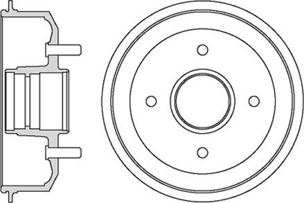 Motaquip VBE681 - Тормозной барабан autospares.lv