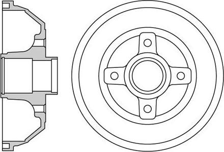 Motaquip VBE672 - Тормозной барабан autospares.lv