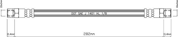 Motaquip VBH966 - Тормозной шланг autospares.lv