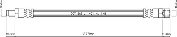 Motaquip VBH982 - Тормозной шланг autospares.lv