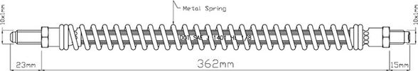 Motaquip VBH939 - Тормозной шланг autospares.lv