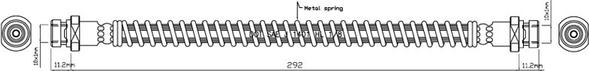 Motaquip VBH449 - Тормозной шланг autospares.lv