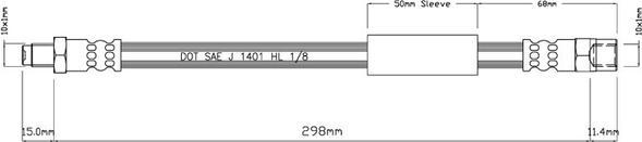 Motaquip VBH438 - Тормозной шланг autospares.lv