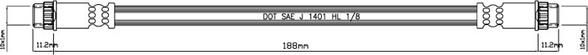 Motaquip VBH500 - Тормозной шланг autospares.lv