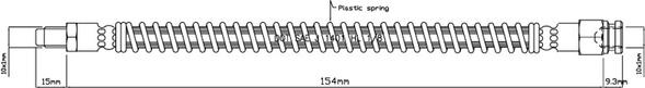 Motaquip VBH508 - Тормозной шланг autospares.lv