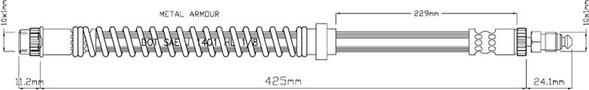 Motaquip VBH502 - Тормозной шланг autospares.lv