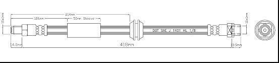 Motaquip VBH1142 - Тормозной шланг autospares.lv