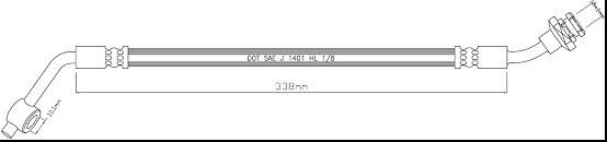 Motaquip VBH1156 - Тормозной шланг autospares.lv