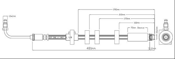 Motaquip VBH1166 - Тормозной шланг autospares.lv