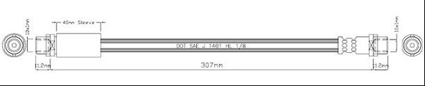 Motaquip VBH1179 - Тормозной шланг autospares.lv