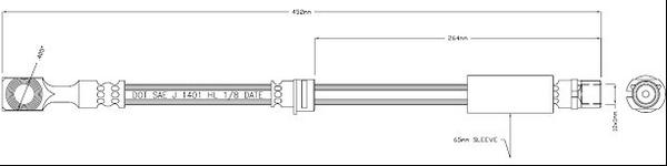 Motaquip VBH1242 - Тормозной шланг autospares.lv