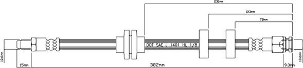 Motaquip VBH846 - Тормозной шланг autospares.lv