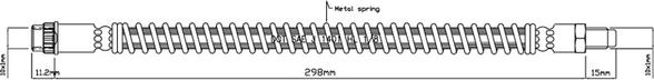 Motaquip VBH806 - Тормозной шланг autospares.lv