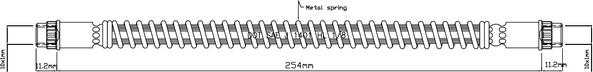 Motaquip VBH814 - Тормозной шланг autospares.lv