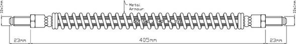 Motaquip VBH273 - Тормозной шланг autospares.lv