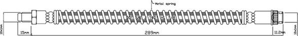 Motaquip VBH744 - Тормозной шланг autospares.lv