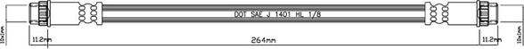 Motaquip VBH748 - Тормозной шланг autospares.lv