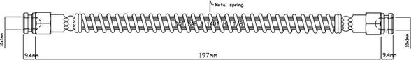 Motaquip VBH760 - Тормозной шланг autospares.lv