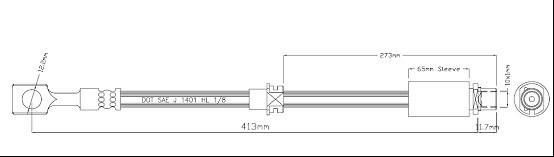 Motaquip VBJ647 - Тормозной шланг autospares.lv