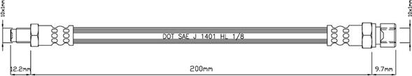 Motaquip VBJ610 - Тормозной шланг autospares.lv