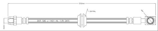 Motaquip VBJ632 - Тормозной шланг autospares.lv