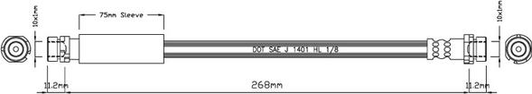 Motaquip VBJ637 - Тормозной шланг autospares.lv