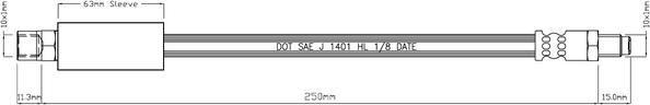 Motaquip VBJ196 - Тормозной шланг autospares.lv