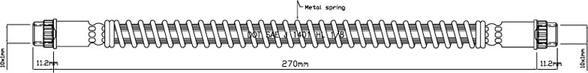 Motaquip VBJ107 - Тормозной шланг autospares.lv