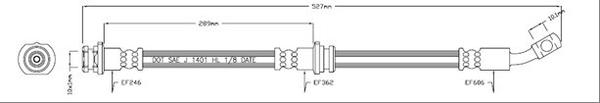 Motaquip VBJ115 - Тормозной шланг autospares.lv