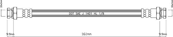 Motaquip VBJ300 - Тормозной шланг autospares.lv