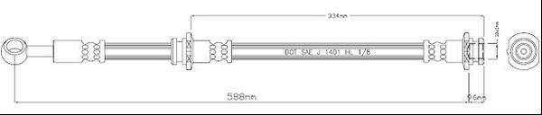 Motaquip VBJ245 - Тормозной шланг autospares.lv