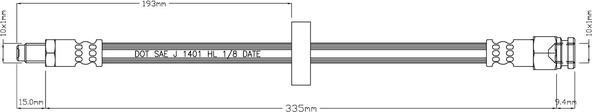 Motaquip VBJ248 - Тормозной шланг autospares.lv