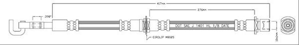 Motaquip VBJ274 - Тормозной шланг autospares.lv