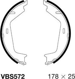 Motaquip VBS572 - Комплект тормозов, ручник, парковка autospares.lv