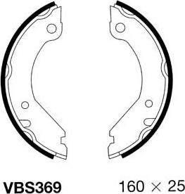 Motaquip VBS369 - Комплект тормозов, ручник, парковка autospares.lv