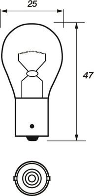 Motaquip VBU382 - Лампа накаливания, фонарь указателя поворота autospares.lv