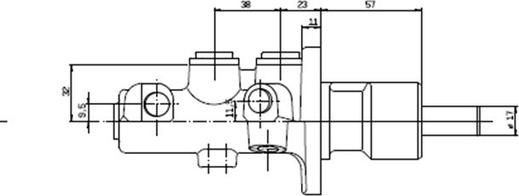 Motaquip VMC187 - Главный тормозной цилиндр autospares.lv