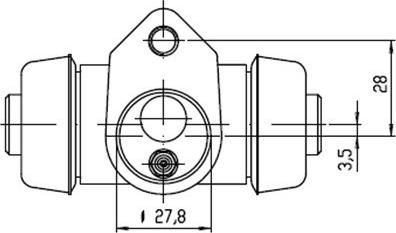 Motaquip VWC465 - Колесный тормозной цилиндр autospares.lv