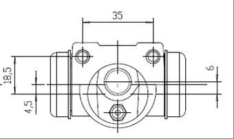 Motaquip VWC473 - Колесный тормозной цилиндр autospares.lv