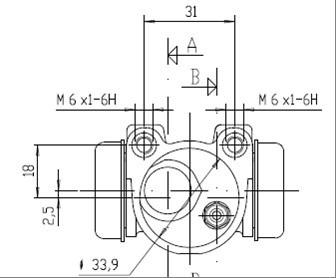 Motaquip VWC531 - Колесный тормозной цилиндр autospares.lv